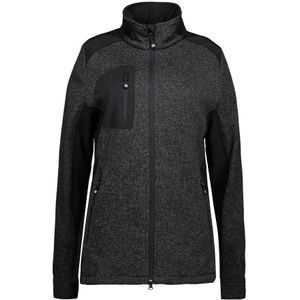 Pro Wear by Id 0851 Cardigan gebreide fleece dames Antraciet melange maat S