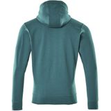 Mascot - Crossover Capuchontrui met Rits - Petrol - Katoen