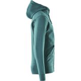 Mascot - Crossover Capuchontrui met Rits - Petrol - Katoen