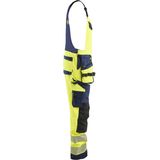 Blåkläder 2626-1648 High Vis Bretelbroek 4-weg stretch High Vis Geel/Marineblauw maat C44