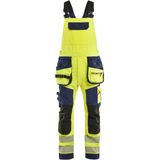 Blåkläder 2626-1648 High Vis Bretelbroek 4-weg stretch High Vis Geel/Marineblauw maat C44