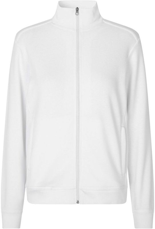 Pro Wear by Id 0383 CARE cardigan ongeborsteld dames Wit maat S
