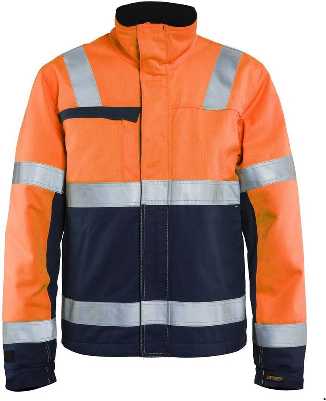 Blåkläder 4069-1513 Multinorm winterjas inherent High Vis Oranje/Marineblauw maat 4XL