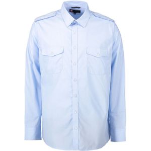 Pro Wear ID 0230 Uniform Shirt Long-Sleeved Light Blue Size 47/48