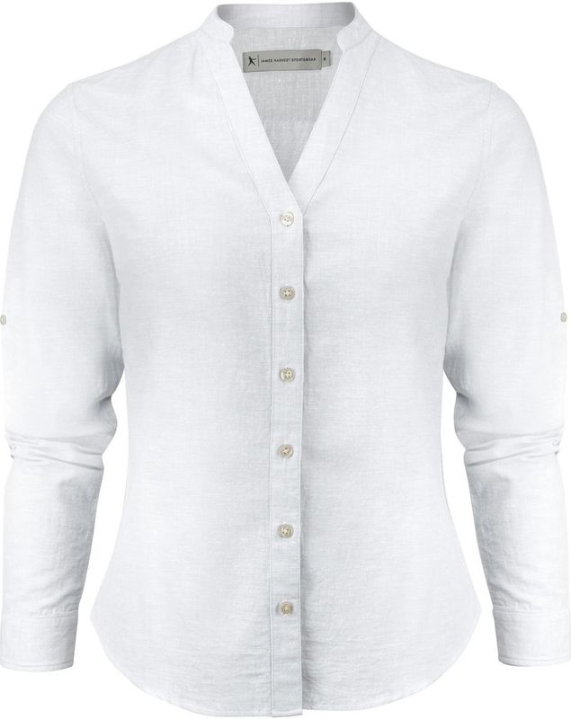 James Harvest Sportswear - Hemd Townsend - Dames - Linnenblend