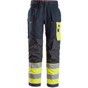 Snickers 6276 ProtecWork, Werkbroek met Holsterzakken, High-Vis Klasse 1 - Donker Blauw/High Vis