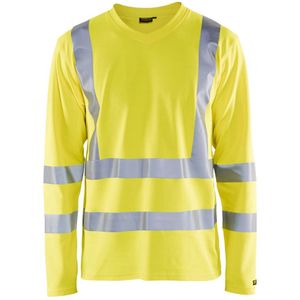 Blåkläder 3381-1070 T-shirt High Vis lange mouw UPF 50+ UV Geel