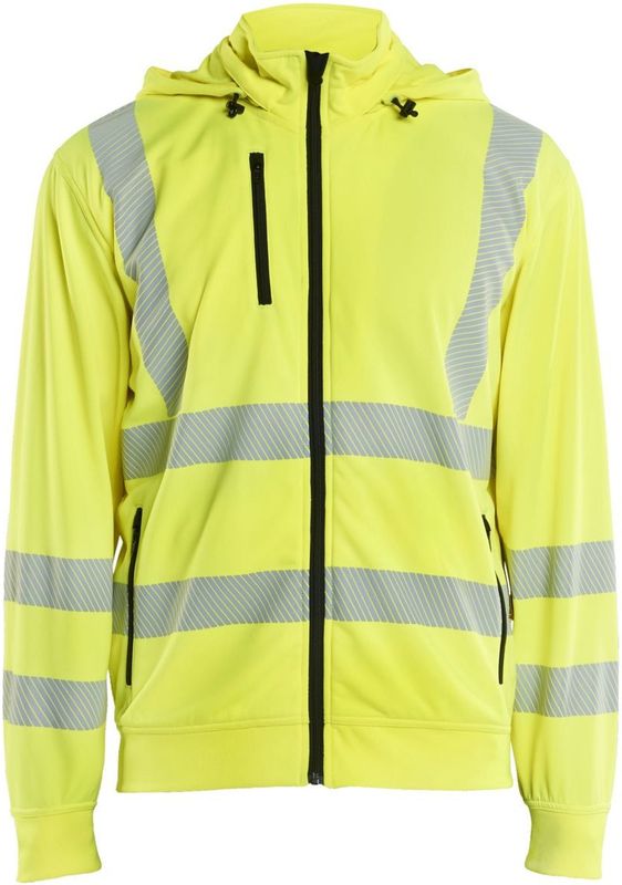 Blåkläder 3573-2538 High Vis Sweatshirt met afneembare capuchon High Vis Geel maat 4XL