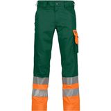 Dassy - Omaha - Hogezichtbaarheidsbroek - Flessengroen/Fluo-Oranje - 245gr