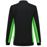 Tricorp 302002 Polosweater Bicolor Dames Zwart/Lime