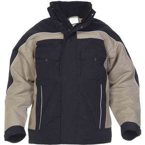 Hydrowear winterjacket Rimini Zwart/Khaki maat 3XL