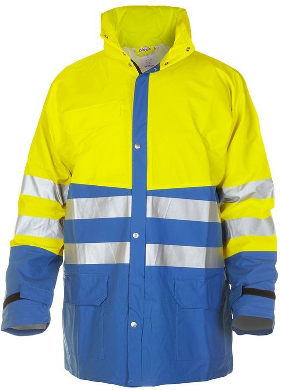 Hydrowear Vernon Parka Kobalt/Fluor Geel maat 3XL