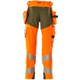 Mascot Accelerate Safe Broek met spijkerzakken 19031-711 - hi-vis oranje/mosgroen