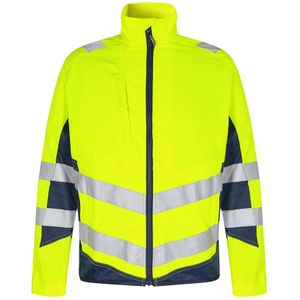 F. Engel 1545 Safety Light Work Jacket Repreve Yellow/Blue Ink