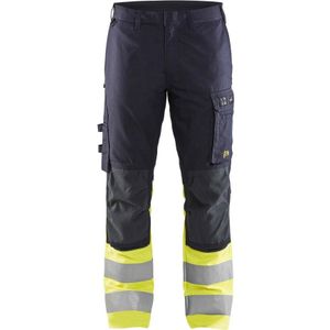 Blåkläder 1787-1512 Multinorm werkbroek Inherent met stretch Marine/High Vis Geel maat C58