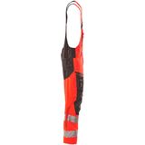 Mascot 19569-236 Amerikaanse overall met kniezakken Hi-Vis Rood/Donkerantraciet