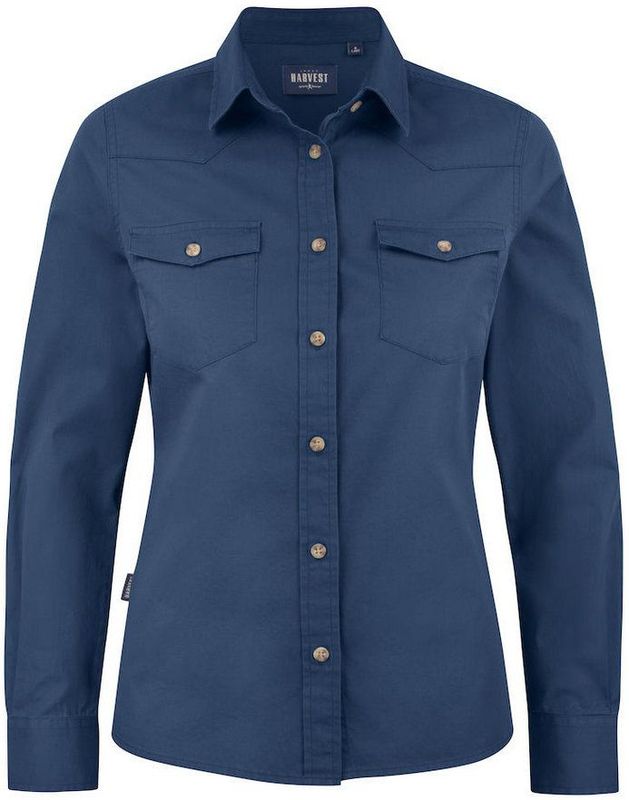 James Harvest HEMD TREEMORE WOMAN 2123027 - vintage blauw - XS