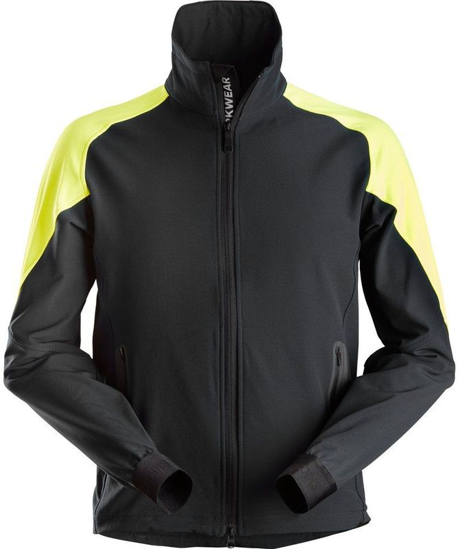 Snickers 8028 FlexiWork Neon Jack Zwart/Neongeel maat XS