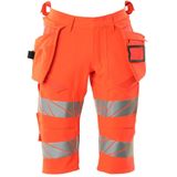 Mascot 19349-711 Shorts, lange met spijkerzakken Hi-Vis Rood