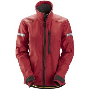 Snickers 1207 AllroundWork Dames Soft Shell Jack Chilirood/Zwart