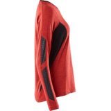 Mascot 18091-810 Dames T-shirt lange mouwen Signaalrood-Gemêleerd/Zwart maat 5XL