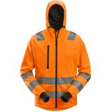 Snickers 8039 AllroundWork, High-Vis Hoodie met rits Klasse - Donker Blauw