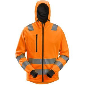 Snickers 8039 AllroundWork, High-Vis Hoodie met rits Klasse - Donker Blauw