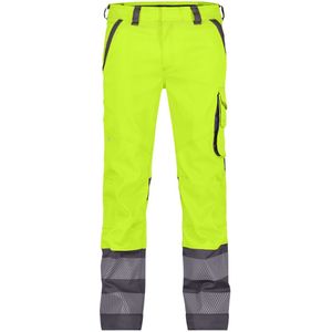 Dassy Minnesota Stretch hogezichtbaarheidsbroek Fluogeel/Cementgrijs maat 42