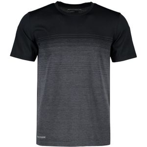 Geyser ID G21024 Man Seamless S/S T-Shirt Striped Black