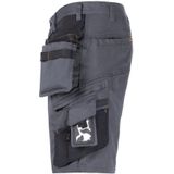 Jobman 2168 Stretch Shorts Hp Donker grijs/Zwart