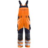 Blåkläder 2889-1513 Multinorm inherent bretelbroek High Vis Oranje/Marineblauw