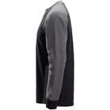 Snickers - 2840 - Sweatshirt - Zwart/Staalgrijs - Katoen-Polyester