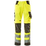Mascot Safe Supreme Broek met kniezakken 15579-860 - hi-vis geel/donkerantraciet