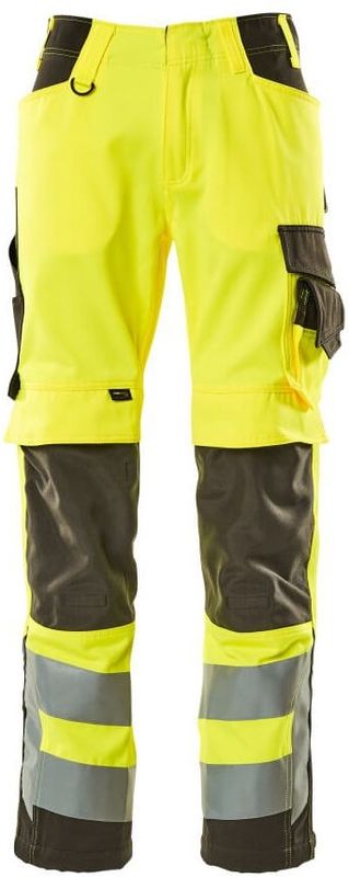 Mascot Safe Supreme Broek met kniezakken 15579-860 - hi-vis geel/donkerantraciet