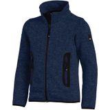 FHB Mats Gebreide Fleece Kinderjack Marine maat 98/104