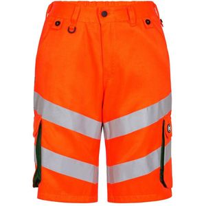 F. Engel 6545 Safety Light Short Repreve Orange/Green maat 42