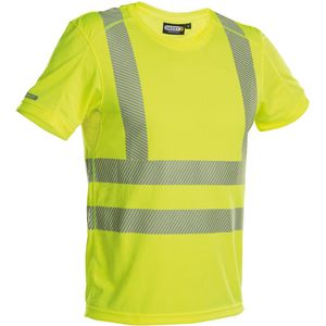 Dassy Carter Hogezichtbaarheids-uv-T-shirt Fluogeel maat XL