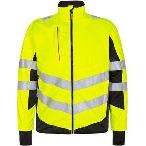 F. Engel 1158 Safety Softshell Jacket Yellow/Black