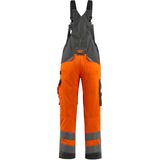 Mascot 15569-860 Amerikaanse overall met kniezakken Hi-Vis Oranje/Donkerantraciet