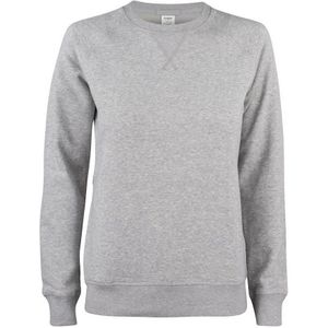 Clique Premium OC Roundneck Ladies Grijsmelange maat M