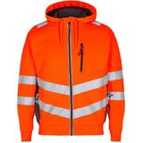 F. Engel 8025 Safety Sweat Cardigan Orange/Anthracite