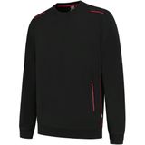 Tricorp 302703 Sweater Accent Zwart/Rood maat XS