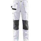 Blåkläder 7131-1210 Dames Schilders Werkbroek Wit/Donkergrijs maat C34