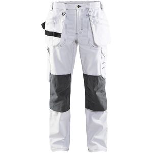 Blåkläder 7131-1210 Dames Schilders Werkbroek Wit/Donkergrijs maat C34