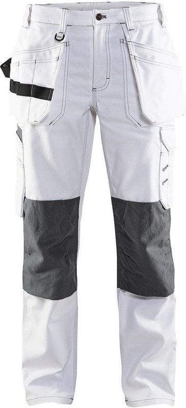 Blåkläder 7131-1210 Dames Schilders Werkbroek Wit/Donkergrijs maat C34