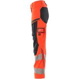 Mascot 19078-511 Dames Broek met kniezakken Hi-Vis Rood/Donkermarine