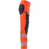 Mascot 19078-511 Dames Broek met kniezakken Hi-Vis Rood/Donkermarine