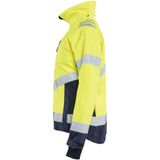 Blåkläder 4761-1977 Dames High Vis Shell Jack High Vis Geel/Marineblauw maat L