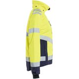 Blåkläder 4761-1977 Dames High Vis Shell Jack High Vis Geel/Marineblauw maat L