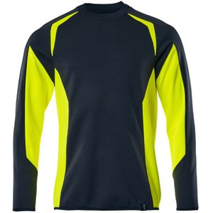 Mascot 22084-781 Sweatshirt Donkermarine/Hi-Vis Geel